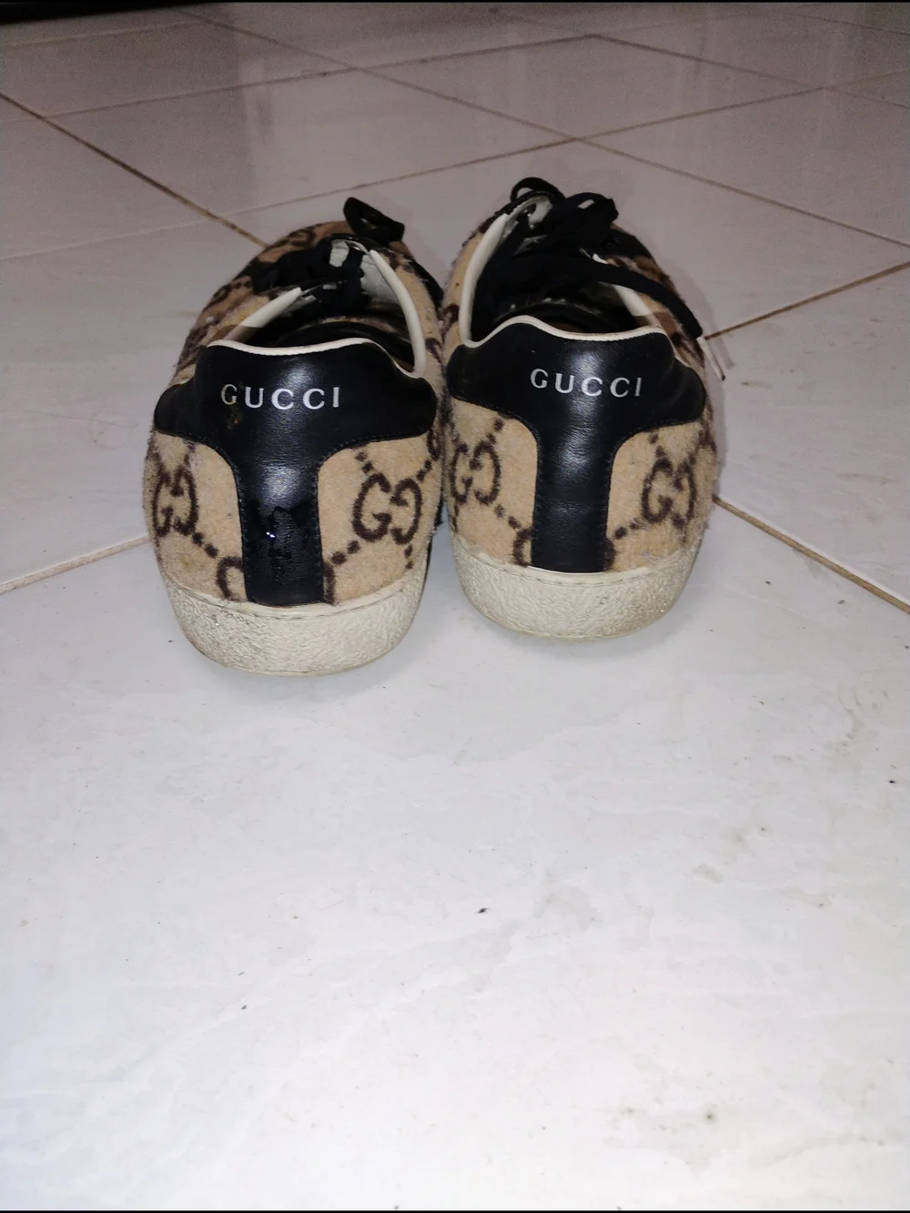 Gucci GG Wool Ace Sneakers